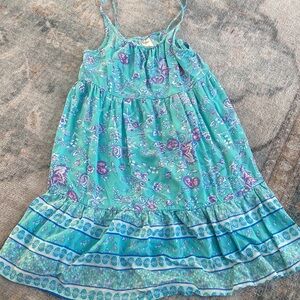 OshKosh B’gosh Girls teal patterned Sundress